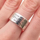 Tiffany & Co. 925 Sterling Silver Vintage Return to Tiffany Band Ring Size 8.25