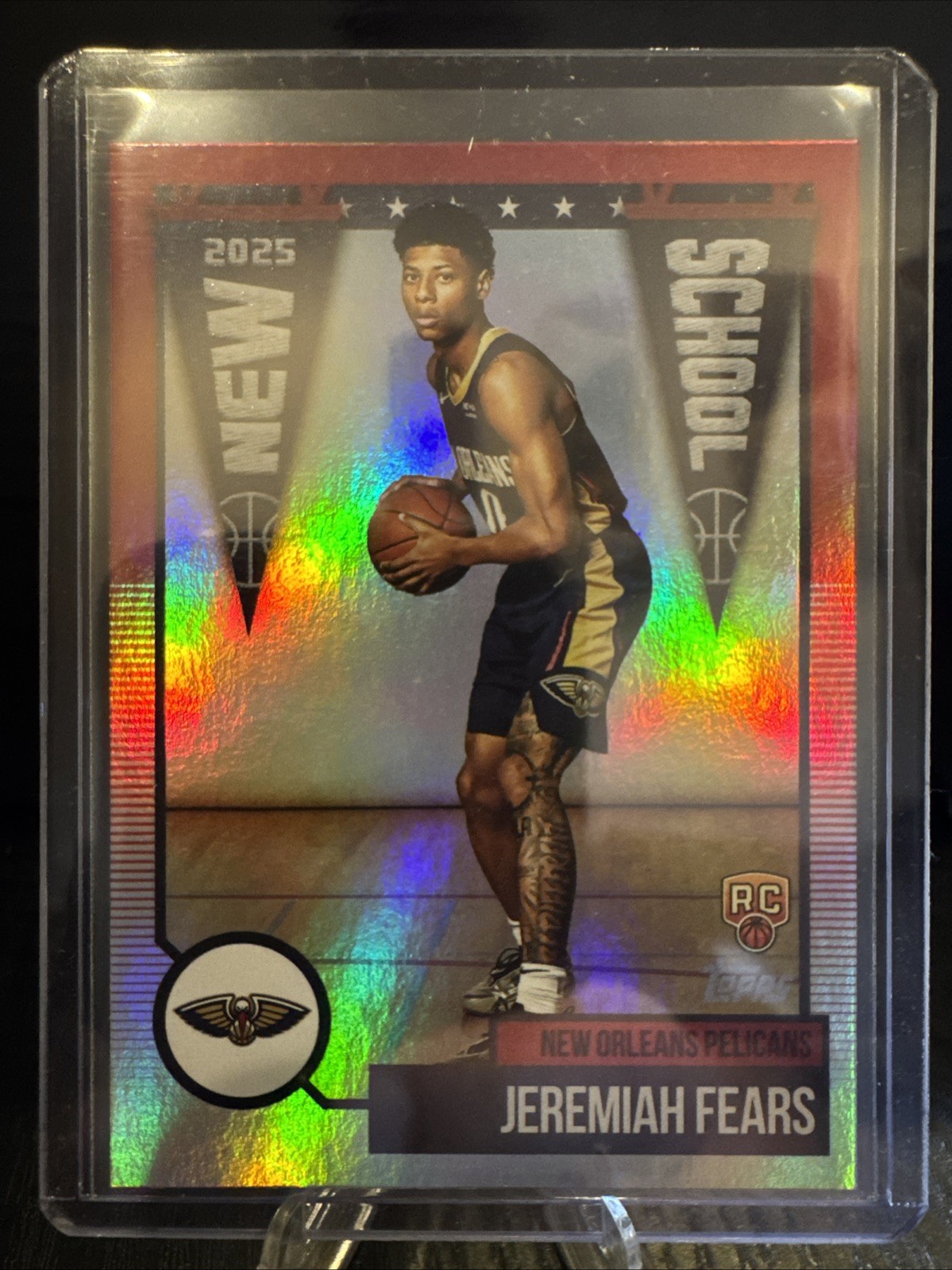 2025-26 Topps Jeremiah Fears New School Holo RC NS-7
