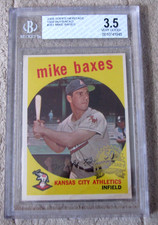 2008 Topps Heritage 1959 Buybacks #381 Mike Baxes BGS 3.5