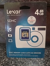 Lexar 4GB SDHC Memory Card NOS 2009 Brand New Sealed