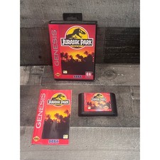 Jurassic Park Sega Genesis CIB Complete with Manual and Case Retro Video Game