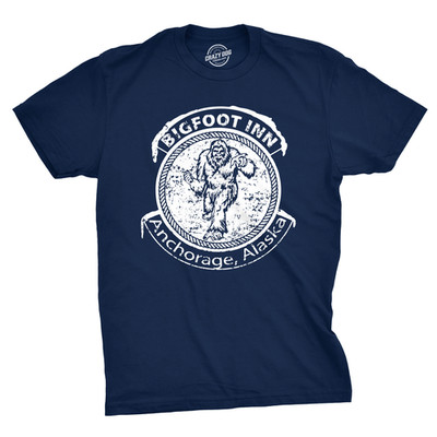 Big Foot Inn T Shirt Funny Dive Bar Pub Sasquatch Drinking Graphic Tee