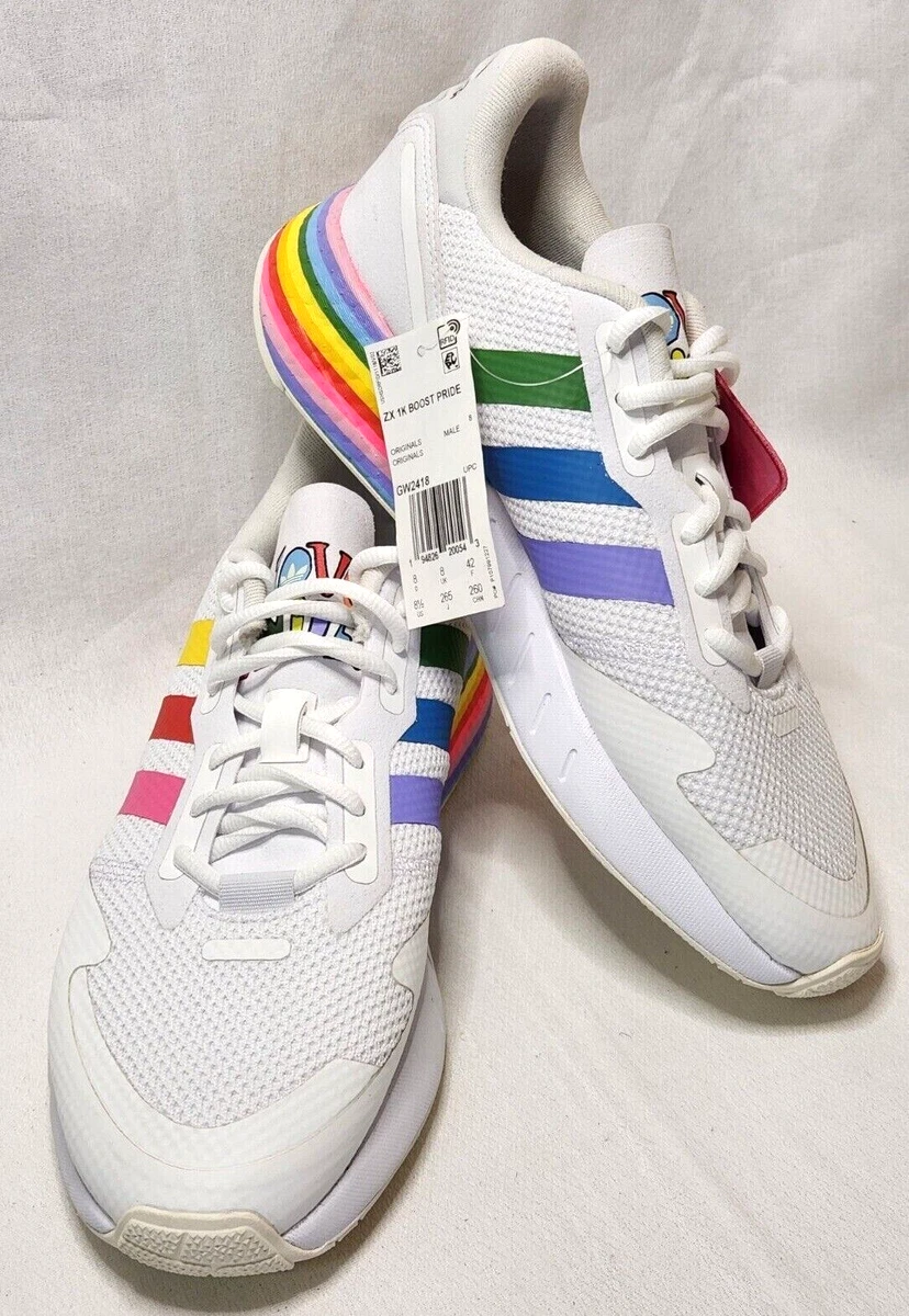 touw hamer Fabrikant NEW-adidas Originals ZX 1K Boost Pride White Rainbow Shoes GW2418 Men's Size 8.5 | eBay touw hamer Fabrikant NEW-adidas Originals ZX 1K Boost Pride White Rainbow Shoes GW2418 Men's Size 8.5 | eBay