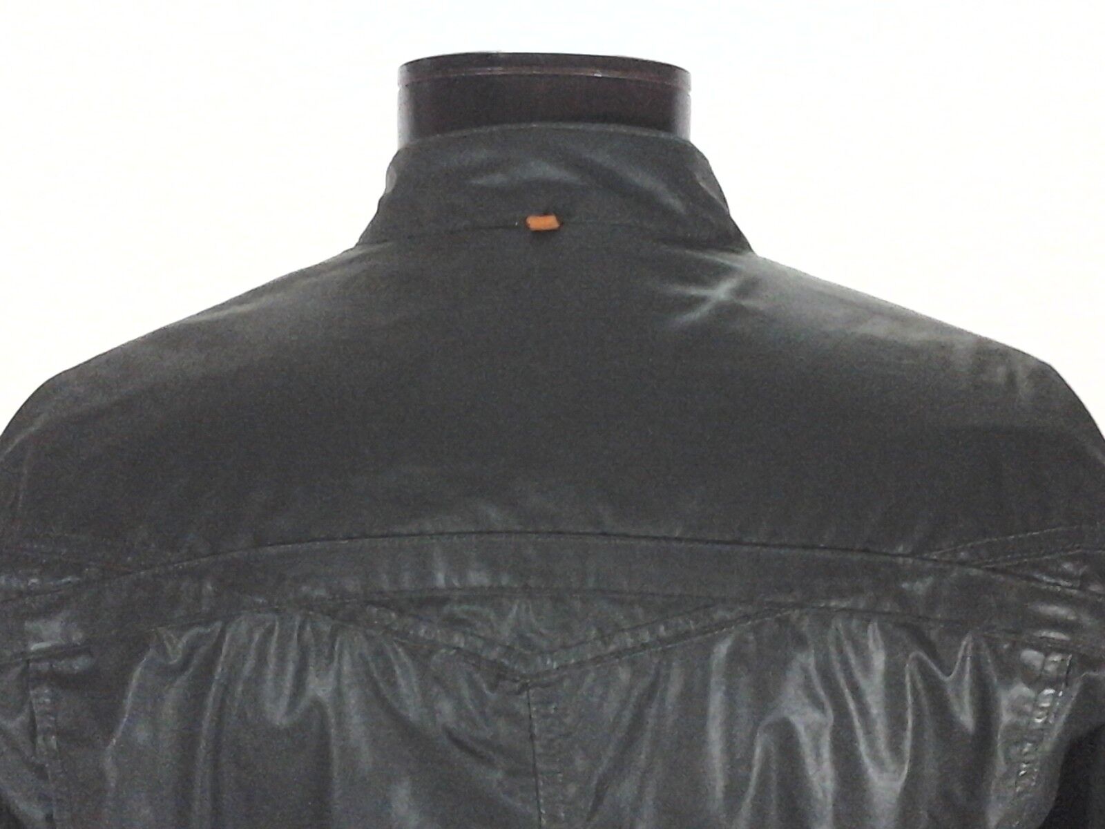 Hugo BOSS ORANGE Rain Jacket/Coat Moto Olive Green Zip Up Mens 42R /L $319