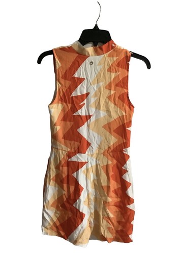 Marie Oliver Silk Blend Geometric Print Ronan Romper Size XXS - 第 3/3 張圖片