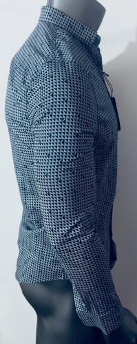 New Armani Exchange Men's SLIM-FIT PATTERNED SHIRT - Picture 3 of 5