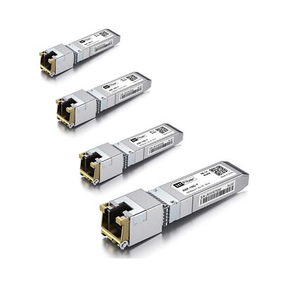 10Gb SFP+ RJ45 Transceiver, 10Gbase-T SFP+ Ethernet Module Support 10G/5G/2.5...