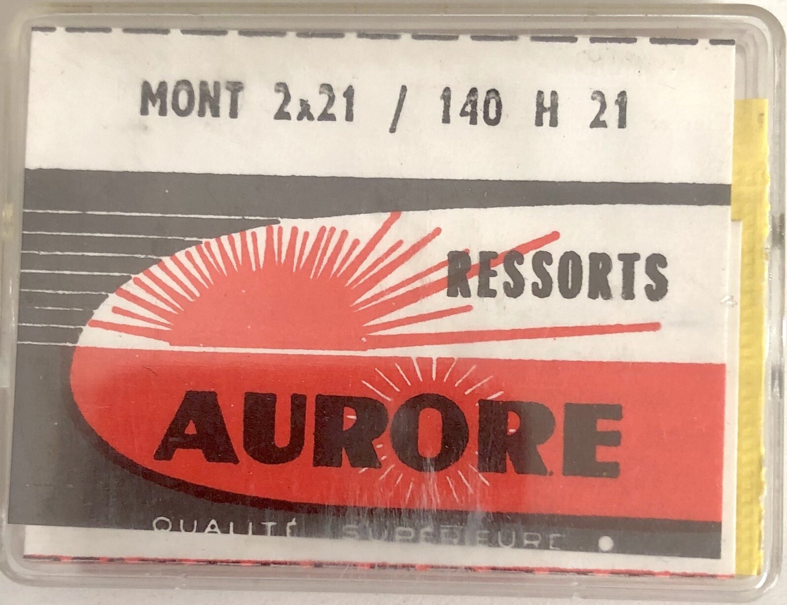 1X=1 Mainspring X 2710 1.30 X 0.085 Ø 7 Watch 140 H 21 - 2 X 21