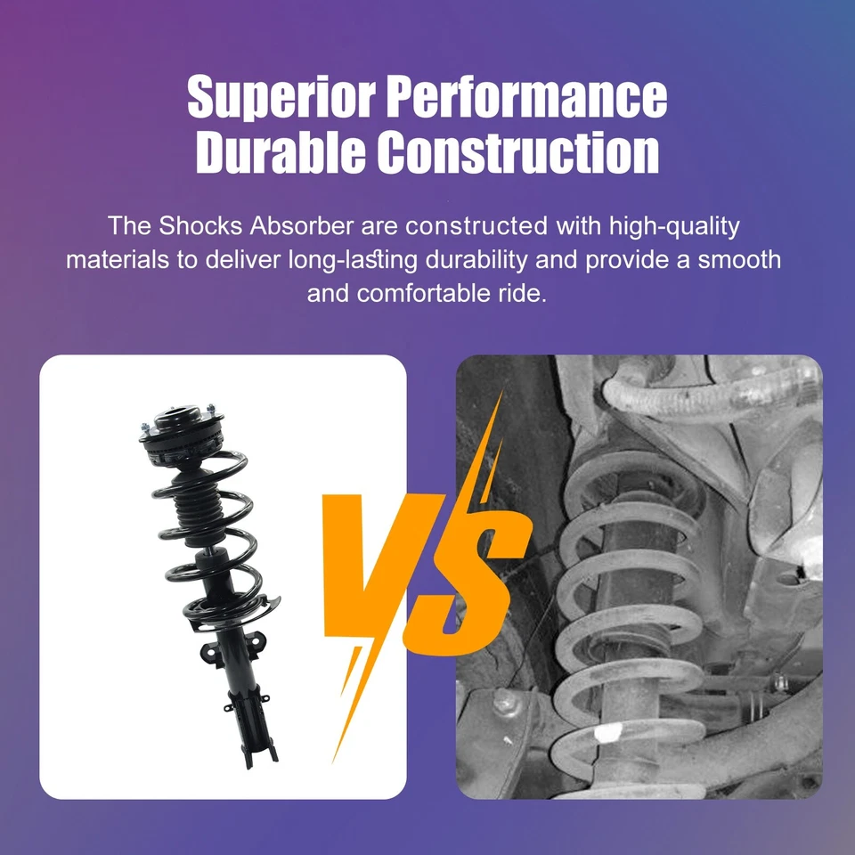 Front Struts For 2008-2019 Dodge Grand Caravan 2008-2016 Chrysler Town & Country - Image 4 of 4