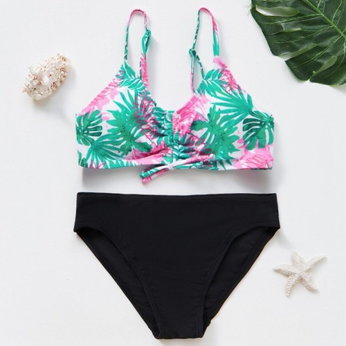 Children's Swimwear Two Piece Flamingo Swimsuit For Girls Summer Bikini Sets - Picture 11 of 48