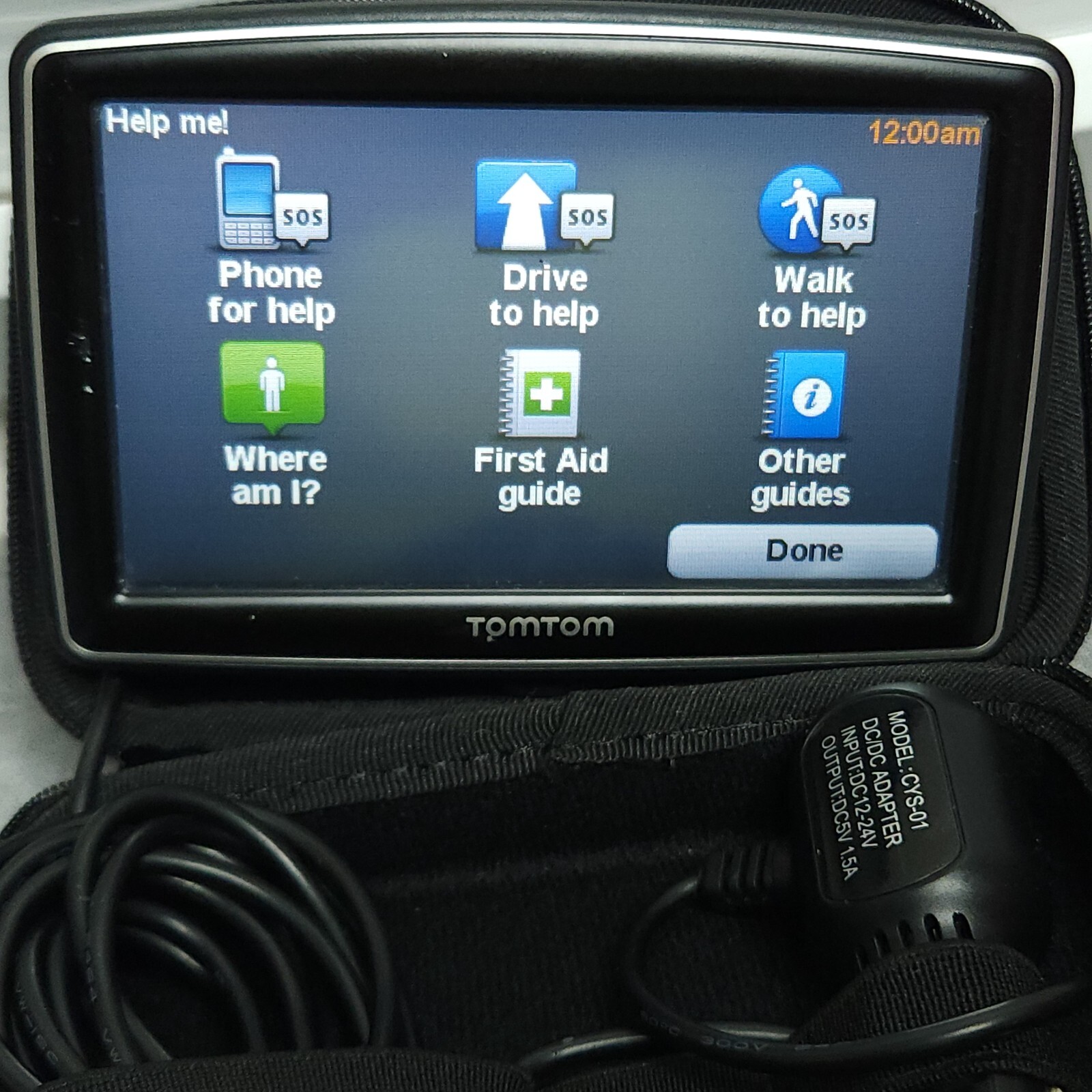 TomTom XXL GPS Navigation Unit N14644 With Car Charger