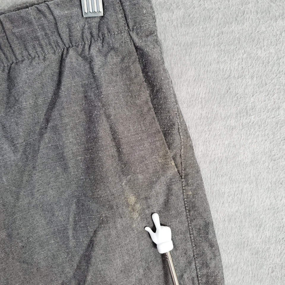 DC Shoes Hombres Pantalones Cortos XL Gris Chino Bolsillos con Cordón Tiro Alto 10" Entrepierna LEER Foto 3 de 4