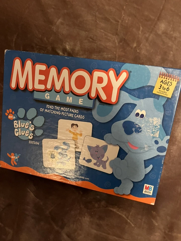 Memory Game Nick Jr. Blue's Clues Edition by Milton Bradley 2003 SUPER CUTE  SEE - Image 2 of 4