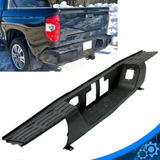 Textured Black Rear Bumper Step Pad Fits Toyota Tundra 2014-2021 w/o Park Assist