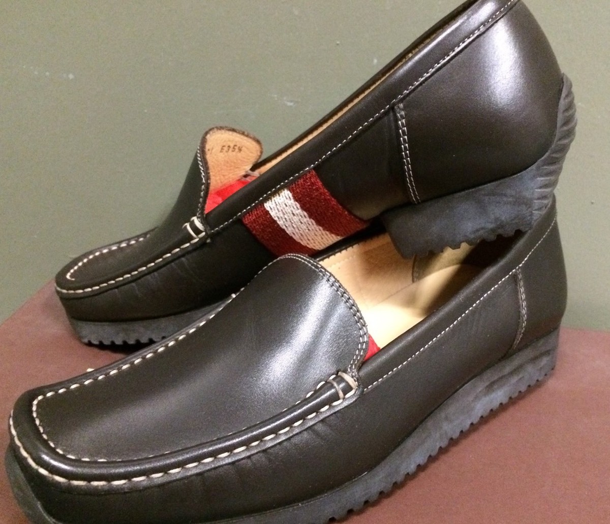 BALLY DELOS WOMENS SHOES LOAFERS - Chocolate Brown - Calf