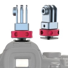 CNC Aluminum 1/4" Thread Hole Tripod Camera Hot Shoe Mount Adapter for GoPro DJI