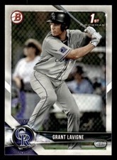 2018 Bowman Draft #BD-186 Grant Lavigne Card Colorado Rockies
