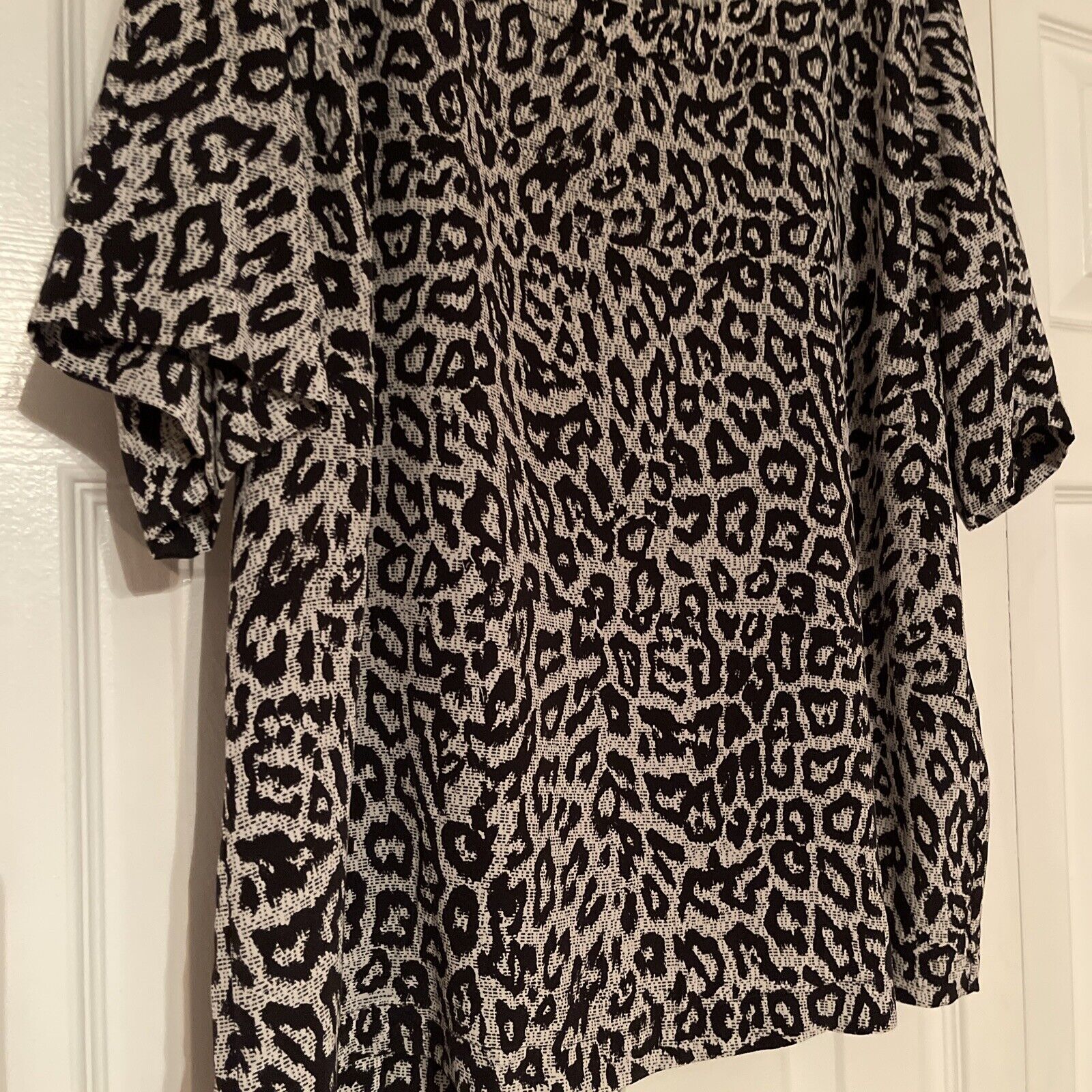 $198 Joie Black White Leopard Animal Print 100% S… - image 9