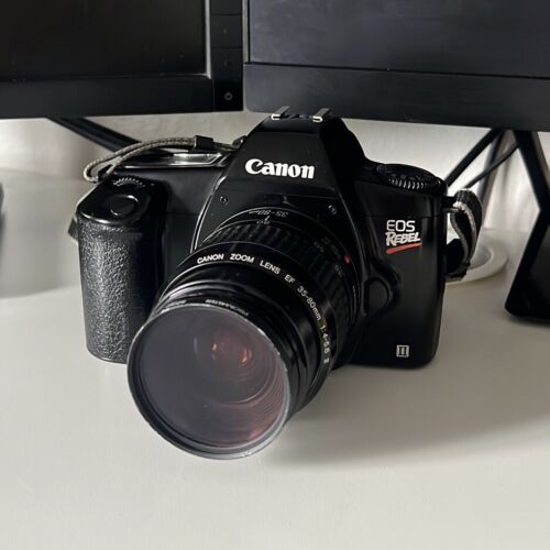 Canon EOS Rebel II Kamera + Zoomobjektiv 35–80 mm (Beschreibung lesen) - Bild 1 von 9