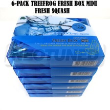 6-pack Treefrog Fresh Box Air Freshener Mini 80g2.8oz Jdm Scent Fresh Squash
