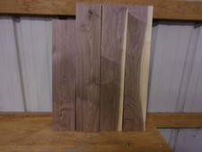 4 PC WALNUT LUMBER WOOD KILN DRIED BOARDS LOT 1018V 1/2" THICK END MATCHED