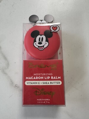 The Creme Shop Disney Mickey Mouse Moisturizing Macaron Lip Balm w/ Vit E + Shea