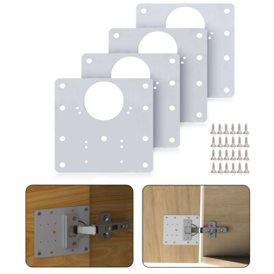 Topfband Reparaturplatte Edelstahl Reparaturblech Scharnierplatte Möbelverbinder