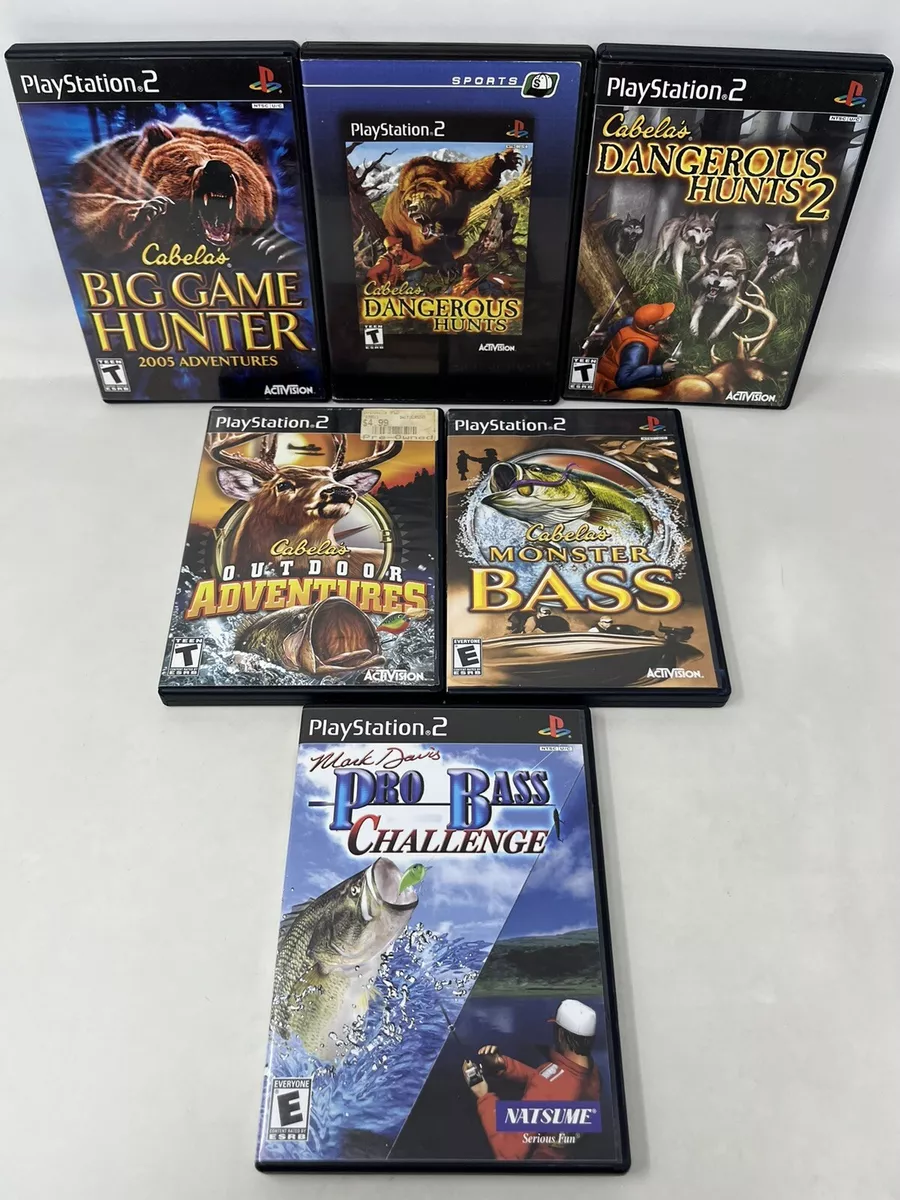 Lot of 4 Cabela's Outdoor Hunting Video Games: Playstation 2 - PS2 -  Activision