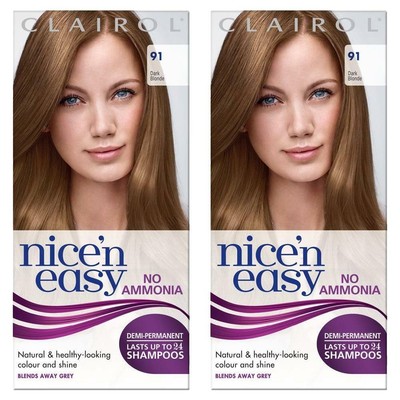 2 X Clairol Nice N Easy Semi Permanent Hair Dye No Ammonia Peroxide Dark Blonde Ebay 2 X Clairol Nice N Easy Semi Permanent Hair Dye No Ammonia Peroxide Dark Blonde Ebay