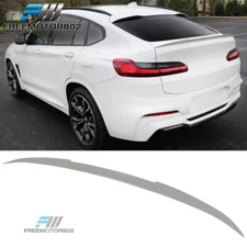 Fits 19-25 BMW G02 X4 Performance Style Unpainted Rear Trunk Spoiler Decklid ABS