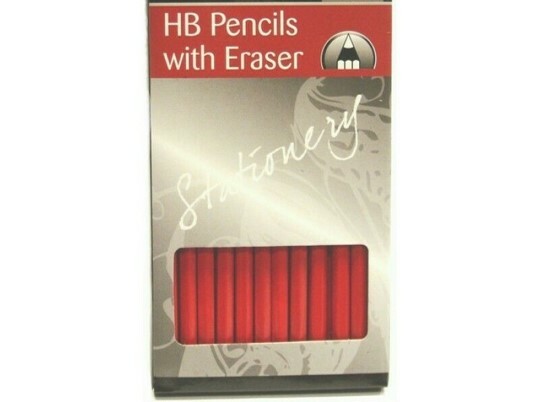 20 Pack lead HB Pencils Rubber Tipped Eraser School Home Office Stationery