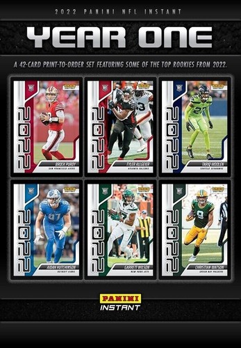 2022 Panini Instant Garrett Wilson ROOKIE CARD YEAR ONE 1/874 SP Jets #5 RC - Picture 3 of 3