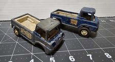 Vintage 1969 Tootsie Toy Wheelie Wagon Blue Pick Up Truck Set Die-cast