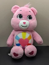 2022 Care Bears Basic Fun Plush 12"  Cheer Bear Preowned