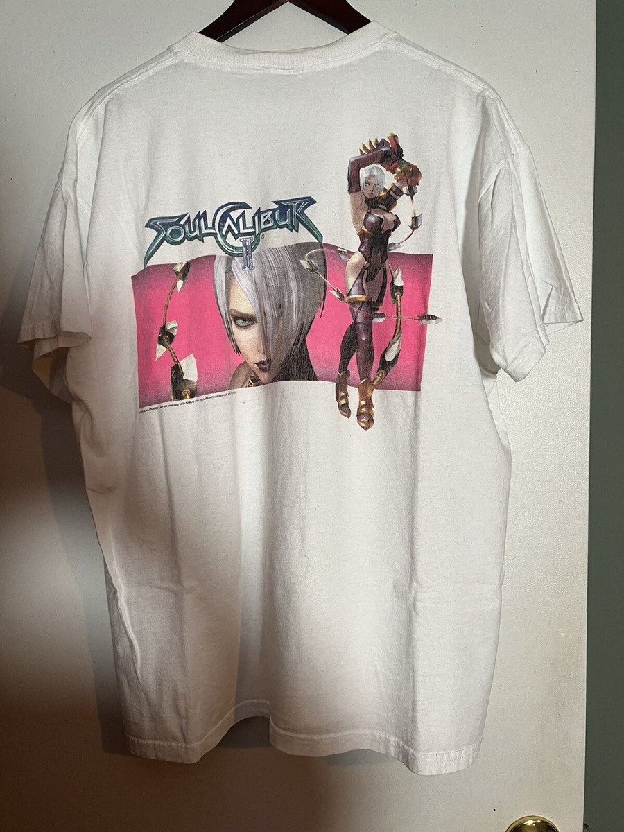 VTG Namco Soul Calibur II 2 Ivy Valentine Tee White Shirt sz XL 