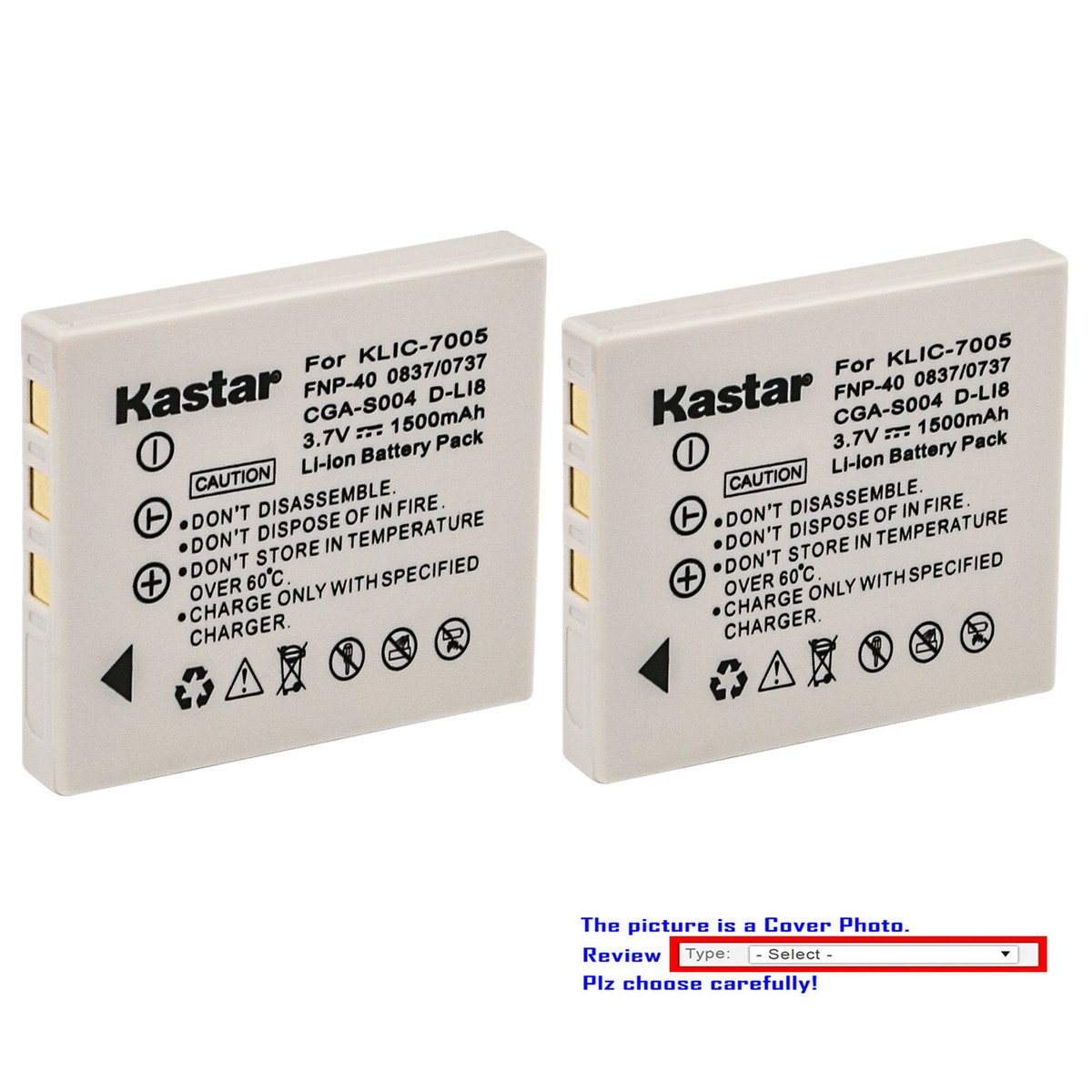 Replacement For Pentax Optio M50 Battery And Charger With