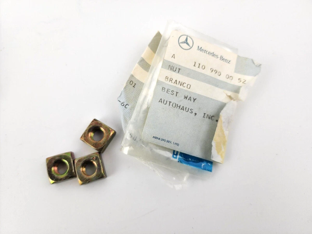 3pcs Nut Mercedes W108 Intermediate Bearing to Frame Floor Unit 