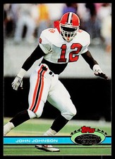 John Johnson, 1991 Stadium Club, #460, San Francisco 49ers, RC