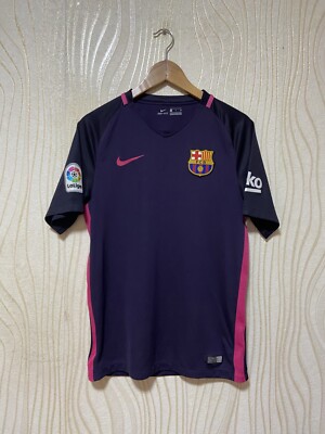 BARCELONA 2016 2017 AWAY FOOTBALL SHIRT SOCCER JERSEY NIKE 776844