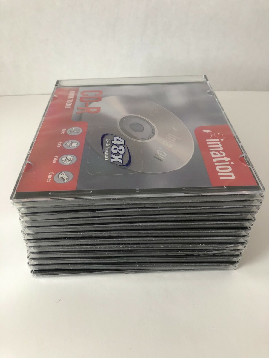 Imation CD-R 1x-48x Compatible 80 min/700 MB Sealed Package Of 12