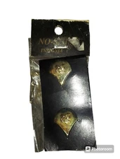 No Shine Insignia Gold Tone Eagle Pin Set Of 2 US3