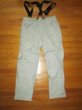 1980s Vtg AMERICAN EAGLES Pin Stripe Pleated Pants  Suspenders 37-38x32 actual