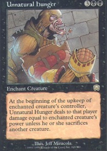 Unnatural Hunger ~ Near Mint Mercadian Masques MTG Magic UltimateMTG Black Card