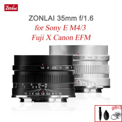 ZONLAI 35mm f1.6 フジXマウント Amazon.co.jp: Zonlai 35mm F1.6 マニュアル固定レンズ Fuji Xマウント