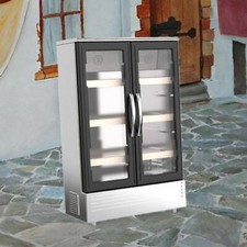 1:6 1:12 Dollhouse Refrigerator Birthday Gifts Double Door Refrigerator