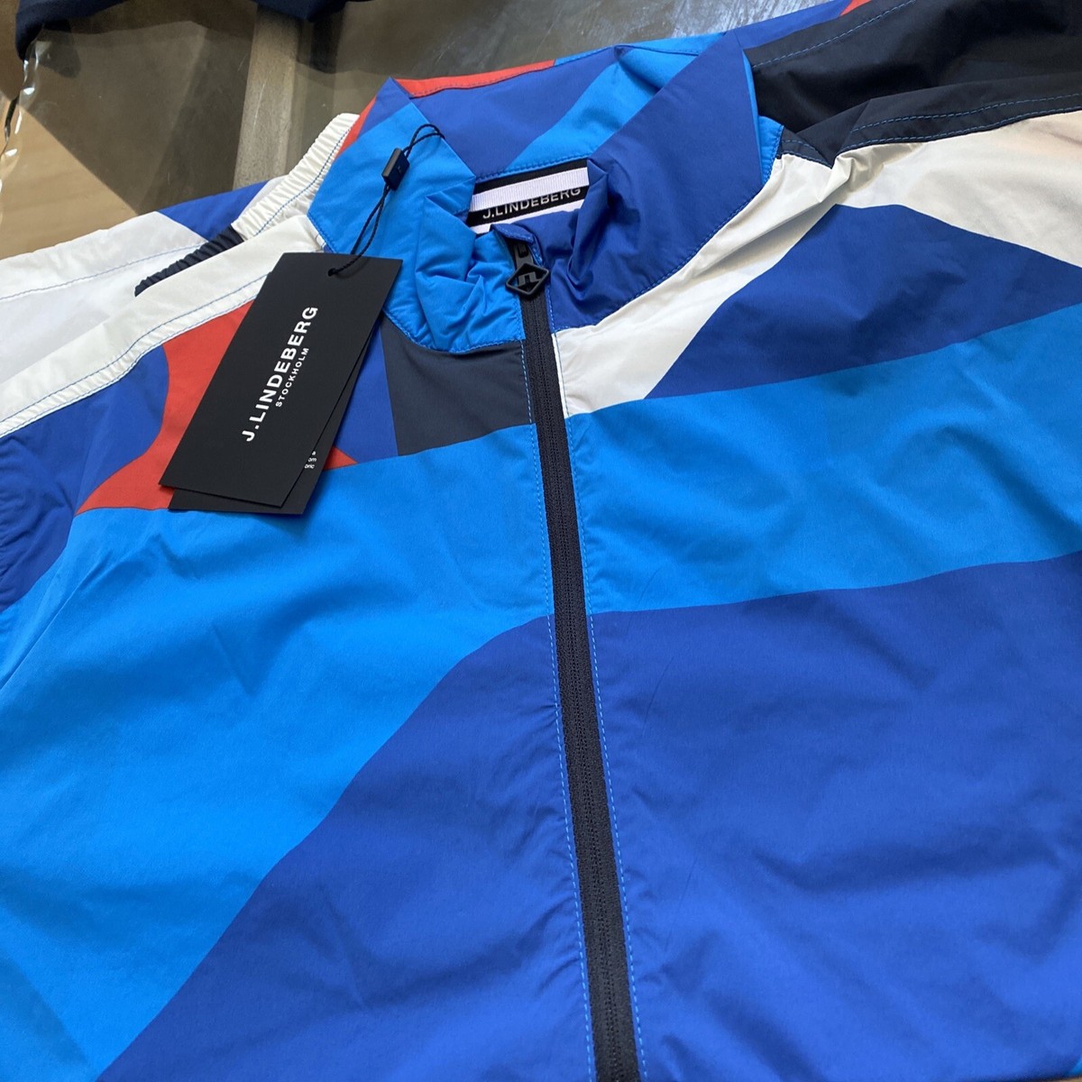 未使用　J.LINDEBERG ネイビー ジャケット Morris Leather Biker Jacket / Nautical Blue – J.Lindeberg