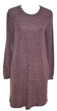 Davi & Dani Womens Tunic Dress Size S Heathered Purple Long Sleeve Stretch
