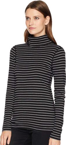 Three Dots 159672 Women's Au2651 Autumn Stripe L/S Turtleneck size XS - Picture 3 of 3