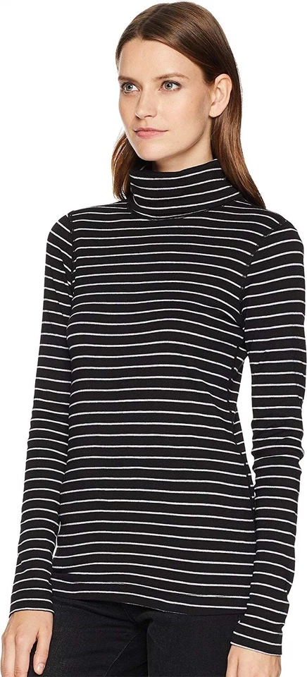 Three Dots 159672 Mujer Au2651 Otoño Rayas L/S Cuello Alto Talla XS Foto 3 de 3