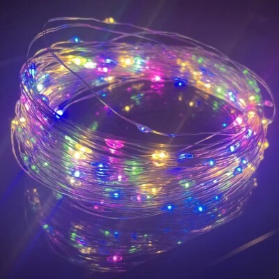 5/10/20M USB LED Lichterkette Kupfer Silber Draht Girlande Licht Wasserdicht Fee